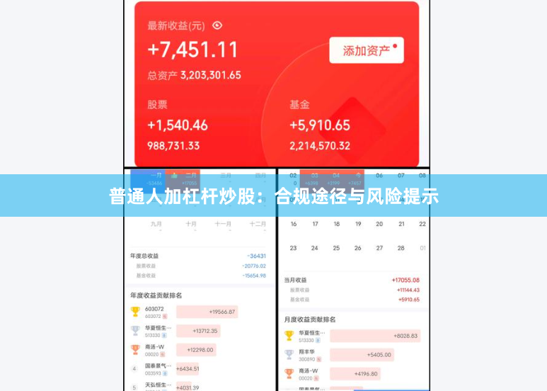 普通人加杠杆炒股：合规途径与风险提示